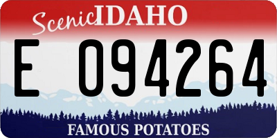 ID license plate E094264