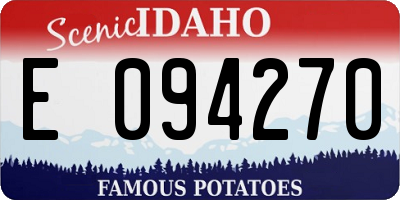 ID license plate E094270