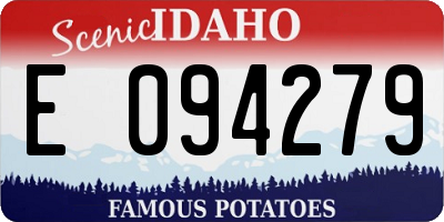 ID license plate E094279