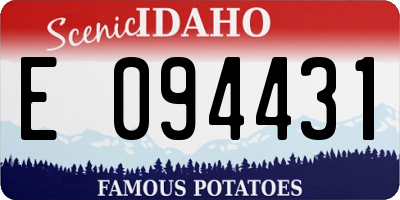 ID license plate E094431
