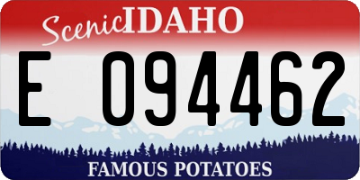 ID license plate E094462