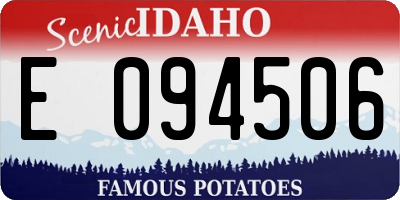 ID license plate E094506