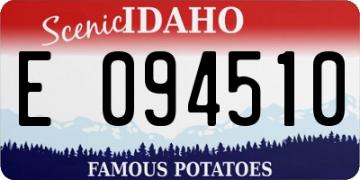 ID license plate E094510