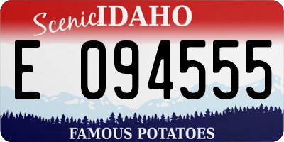 ID license plate E094555