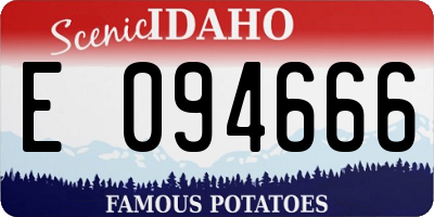 ID license plate E094666