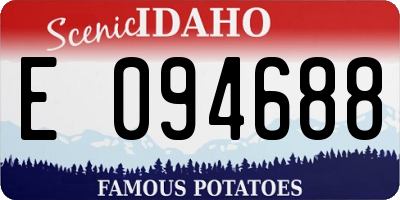ID license plate E094688