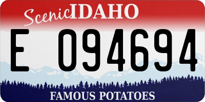 ID license plate E094694