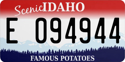 ID license plate E094944