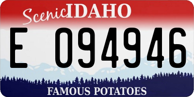 ID license plate E094946