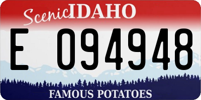 ID license plate E094948