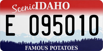 ID license plate E095010