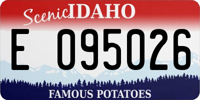 ID license plate E095026