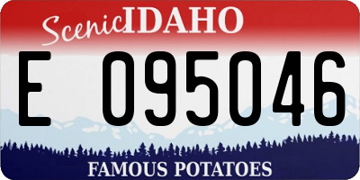 ID license plate E095046