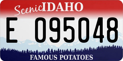 ID license plate E095048
