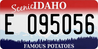 ID license plate E095056