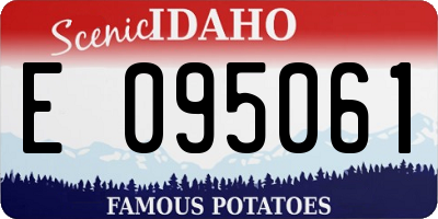 ID license plate E095061