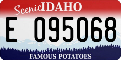 ID license plate E095068