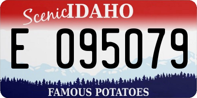 ID license plate E095079