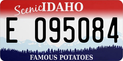 ID license plate E095084