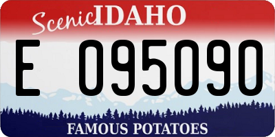 ID license plate E095090