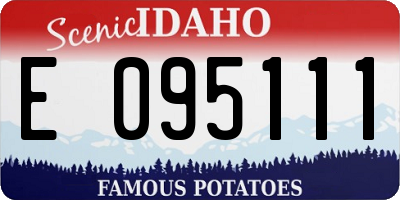 ID license plate E095111