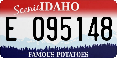 ID license plate E095148