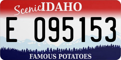ID license plate E095153