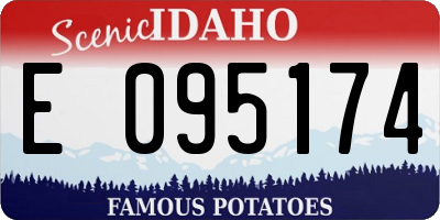 ID license plate E095174