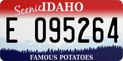 ID license plate E095264