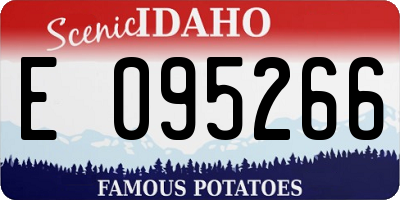 ID license plate E095266