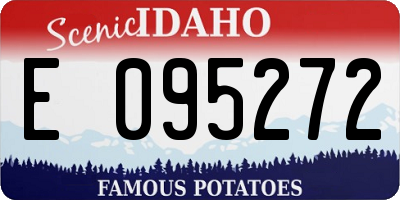 ID license plate E095272