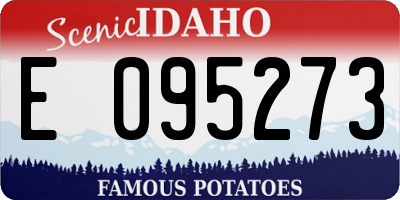 ID license plate E095273