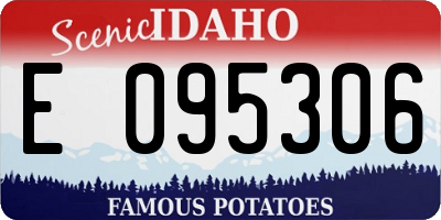 ID license plate E095306