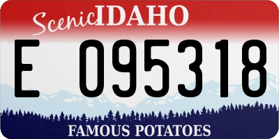ID license plate E095318