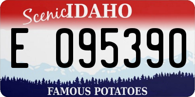 ID license plate E095390