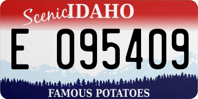 ID license plate E095409