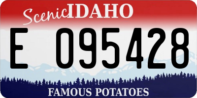 ID license plate E095428