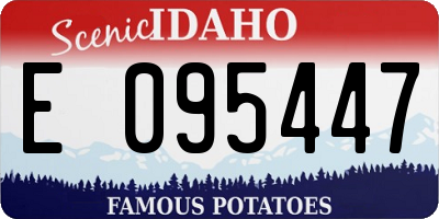 ID license plate E095447