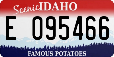 ID license plate E095466