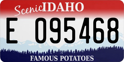 ID license plate E095468