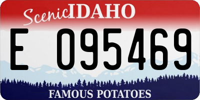ID license plate E095469