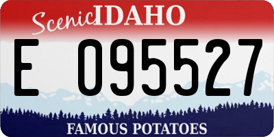 ID license plate E095527
