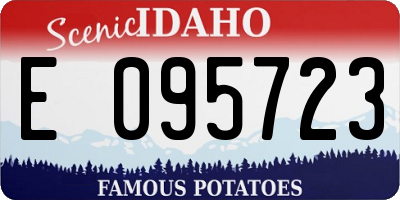 ID license plate E095723