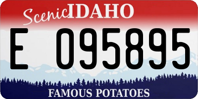 ID license plate E095895