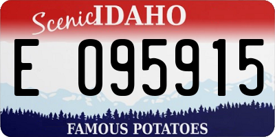 ID license plate E095915