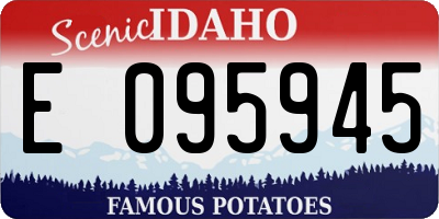 ID license plate E095945