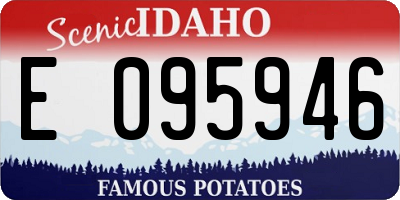 ID license plate E095946