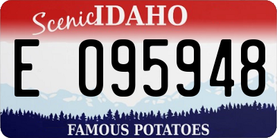 ID license plate E095948