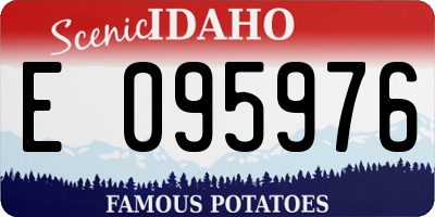 ID license plate E095976