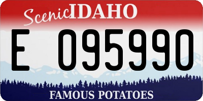 ID license plate E095990